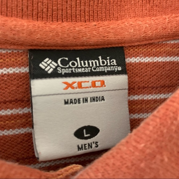 Columbia men’s striped short sleeve polo shirt | size Large - Picture 4 of 10